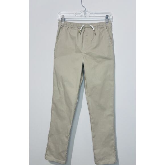 Tommy Bahama Active Boys Pants L 10-12 Cotton Blend Beige Pockets Drawstring - Picture 1 of 7